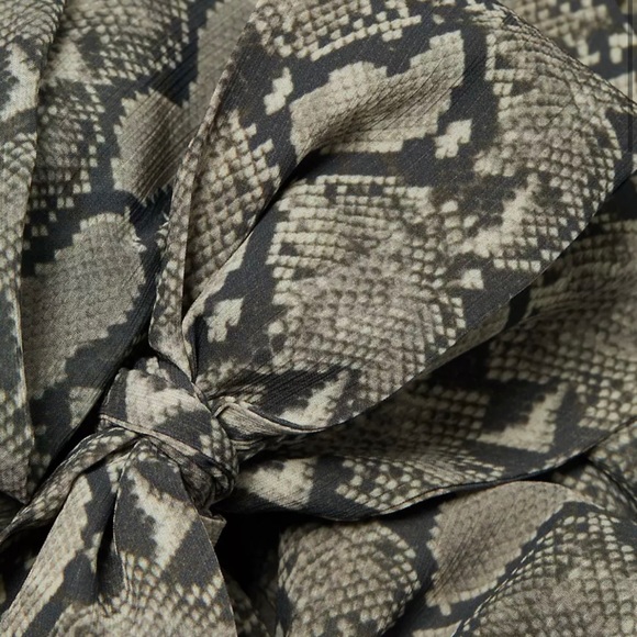 L’ Agence Echo Belted Snakeskin-Print Jumpsuit - Picture 4 of 6